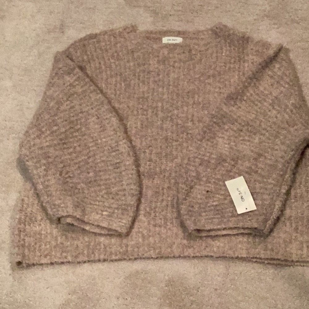 On 34th Women’s Cozy Beige off shoulder Sweater 2X